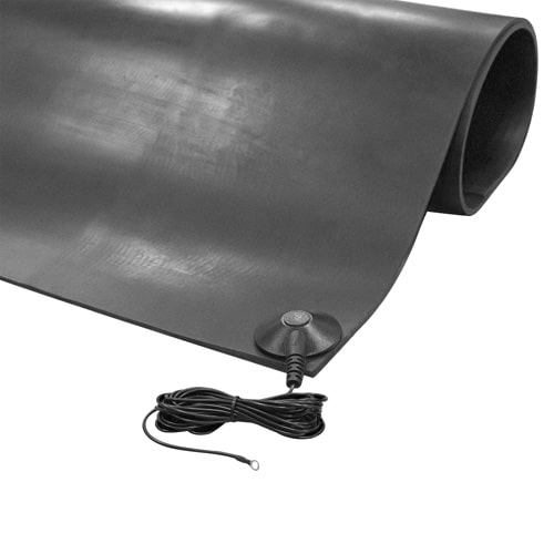 Tapetes de Hule Negro Antiestático
